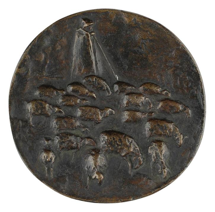 PENNING Christl Seth-Höfner : Zonder titel ºººººº, Postzegels en Munten, Penningen en Medailles, Brons, Nederland, Verzenden