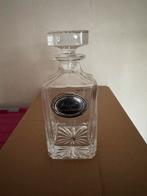 Whiskey Karaf met Zilveren Inlay, Antiek en Kunst, Antiek | Glas en Kristal, Ophalen