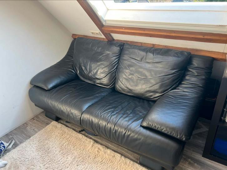 Heerlijke leren tweezits bank!!, Huis en Inrichting, Banken | Bankstellen, Gebruikt, Tweepersoons, 150 tot 200 cm, 75 tot 100 cm