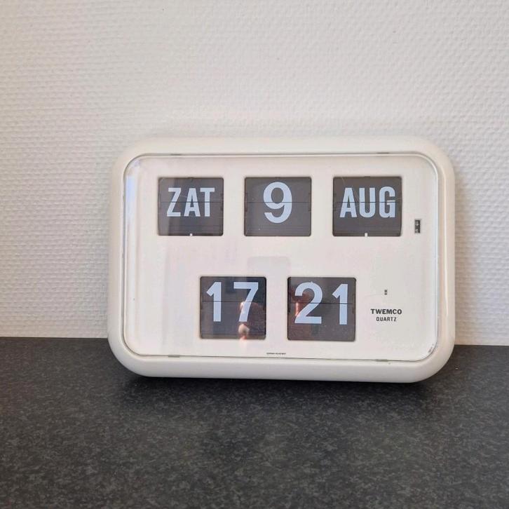 Twemco design flipklok QD 35 retro flappenklok, Huis en Inrichting, Woonaccessoires | Klokken, Zo goed als nieuw, Ophalen of Verzenden