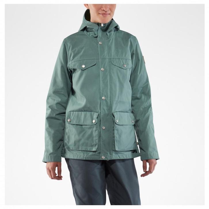 Outdoorjas Fjallraven Greenland Jacket maat S frost green, Kleding | Dames, Jassen | Zomer, Zo goed als nieuw, Maat 38/40 (M)