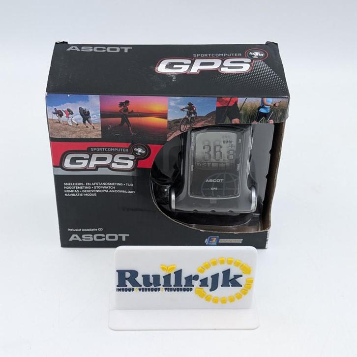 Ascot GPS sportcomputer (snelheid, hoogte & kompas) - Nieuw, Fietsen en Brommers, Fietsaccessoires | Overige Fietsaccessoires