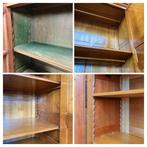 Keeplatten vintage inbouwkast systeem + legplanken, Ophalen, Gebruikt