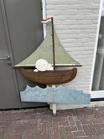 Leuk geboortebord boot, Ophalen, Zo goed als nieuw