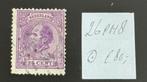 NVPH 26 met Mast plaatfout 26PM8, Ophalen of Verzenden, T/m 1940, Gestempeld