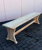 Eettafelbank bankje 200cm gerecycled hout, Ophalen, 200 tot 250 cm, Hout, Driepersoons