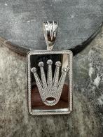 Prachtige zilveren Rolex hanger, Ophalen of Verzenden, Nieuw, Goud, Overige voorstellingen