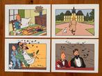 Kuifje: 4x prent/poster (Hergé), Ophalen of Verzenden, Nieuw, Hergé