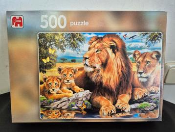 Jumbo puzzle 500. Family of lions.  beschikbaar voor biedingen