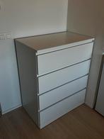 Ikea MALM ladekast wit, Ophalen, 50 tot 100 cm, Zo goed als nieuw, 3 of 4 laden