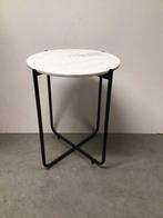 Marmeren Bijzettafel, 45 tot 60 cm, Minder dan 55 cm, Metaal of Aluminium, Rond