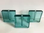 Vintage Deens design solifleur vaas glas jaren 70, Verzenden, Groen, Glas, Minder dan 50 cm