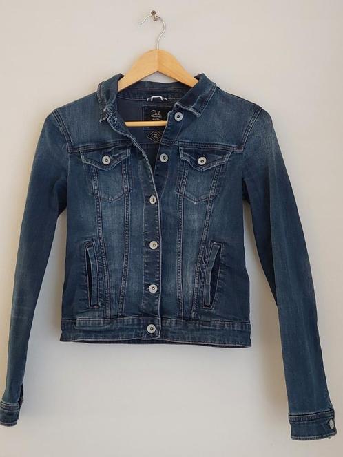 Clockhouse spijkerjasje (maat 34), Kleding | Dames, Jassen | Zomer, Zo goed als nieuw, Maat 34 (XS) of kleiner, Blauw, Ophalen of Verzenden