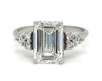 Gouden ring met diamant totaal 3.38ct!! IGI certif NIEUW!! beschikbaar voor biedingen