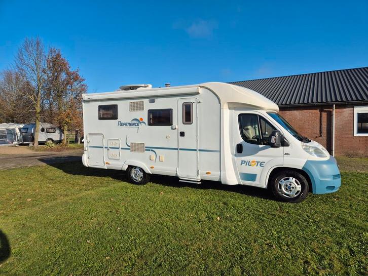Pilote camper met enkele bedden en 2x airco, Caravans en Kamperen, Campers, Particulier, tot en met 4, Half-integraal, Pilote