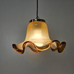 Vintage glazen hanglampje, Huis en Inrichting, Lampen | Hanglampen, Gebruikt, Vintage, Ophalen of Verzenden, Glas