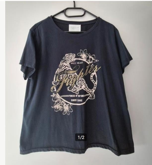 Donkergrijs shirt van Sisters Point maat L, Kleding | Dames, T-shirts, Maat 42/44 (L), Sisters Point, Ophalen of Verzenden, Zo goed als nieuw