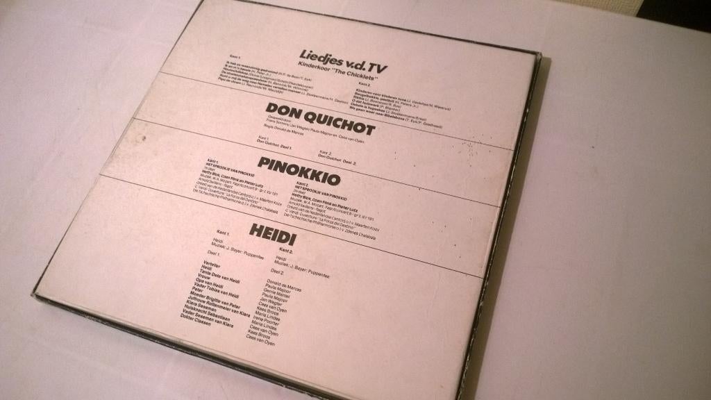 Lolliepop 4 Lp Box - Liedjes van de Tv, Don Quichot, Pinnok, Cd's en Dvd's, Vinyl | Kinderen en Jeugd, Ophalen, Gebruikt, Muziek