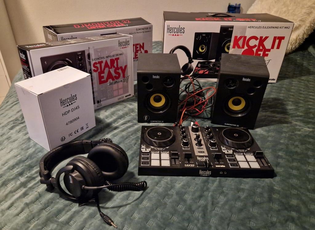Hercules DJLearning Kit MK2 - ZGAN met garantie, Ophalen of Verzenden, Zo goed als nieuw, Dj-set, Overige merken