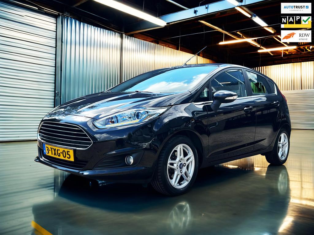 Ford Fiesta 1.0 EcoBoost Titanium Navi_Clima_Cruise_automaat, Auto's, Ford, Bedrijf, Te koop, Fiësta, ABS, Airbags, Airconditioning