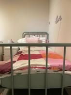 Eenpersoons metalen bed 90x200 cm met lattenbodem, Ophalen, Gebruikt, 90 cm, Eenpersoons