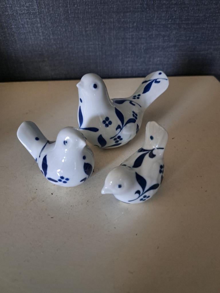Villeroy en boch 3 x gallo beeldjes van vogels, Ophalen of Verzenden