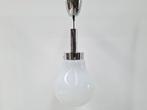Mazzega Stijl Hanglamp, Italy 1970s, Gebruikt, -, Mazzega, Italy, Murano, bulb, peer, space age, design, melkglas, Ophalen of Verzenden