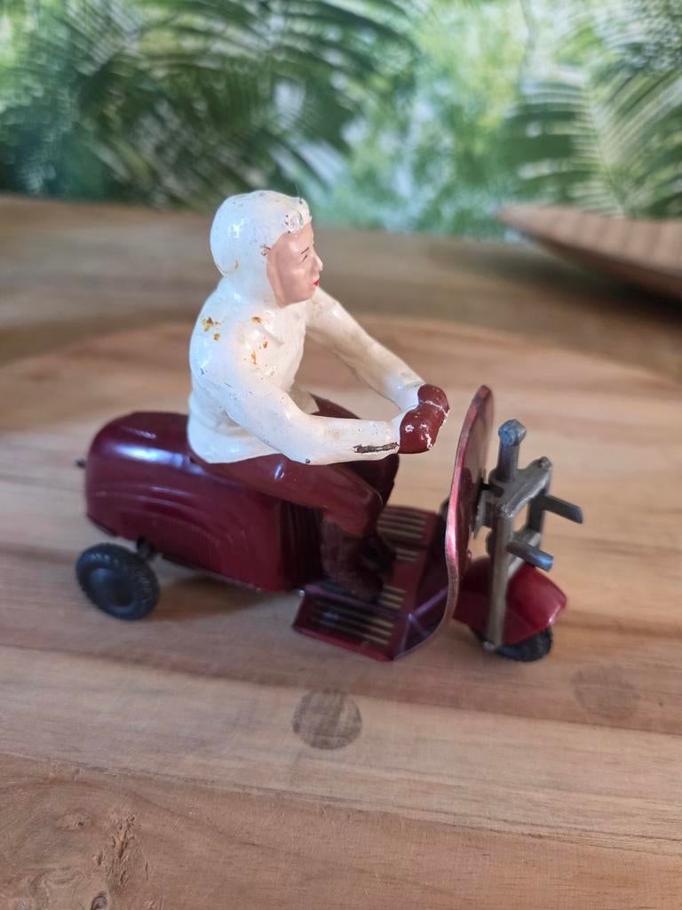 Zeldzaam HWN Lambretta Scooter Opwindspeelgoed Jaren '50, Antiek en Kunst, Ophalen of Verzenden