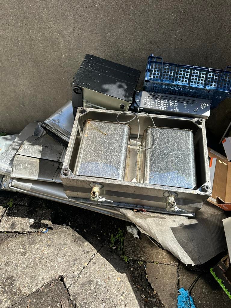 Koelkast oude frituur ijzer, Ophalen, Minder dan 75 liter, Niet werkend, Met vriesvak