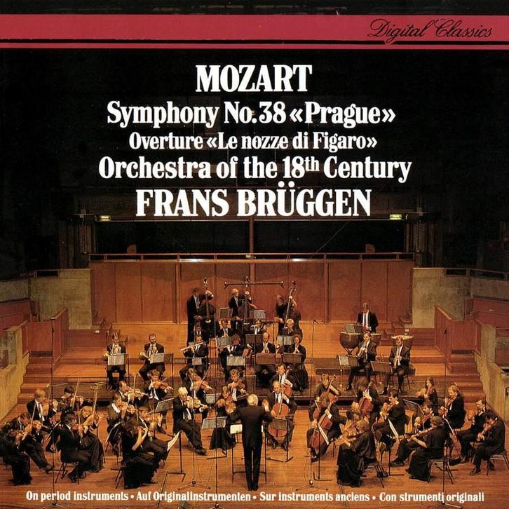 MOZART Symphony no. 38 CD BRUGGEN PHILIPS LIVE TOP CONDITIE, Cd's en Dvd's, Cd's | Klassiek, Zo goed als nieuw, Orkest of Ballet