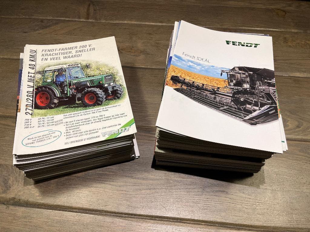 Fendt trekker tractor folders brochures, Ophalen, Zo goed als nieuw