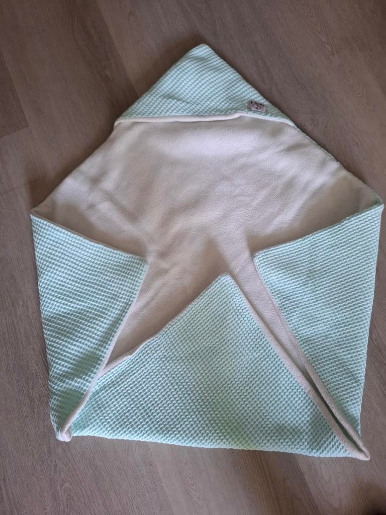 Warme groene baby badcape, Ophalen of Verzenden, Zo goed als nieuw, Overige typen