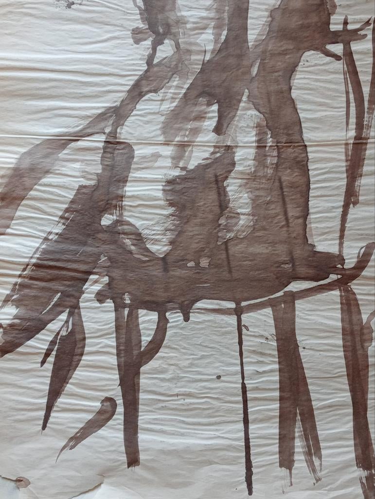 Aquarel zittend Naakt 20e eeuw, Ophalen of Verzenden