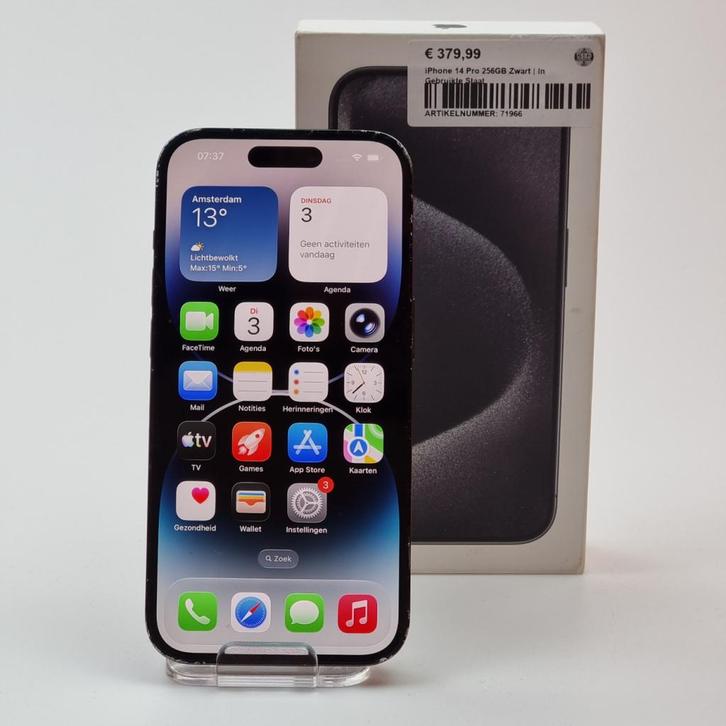 iPhone 14 Pro 256GB Zwart | In Gebruikte Staat, Telecommunicatie, Mobiele telefoons | Apple iPhone, Gebruikt