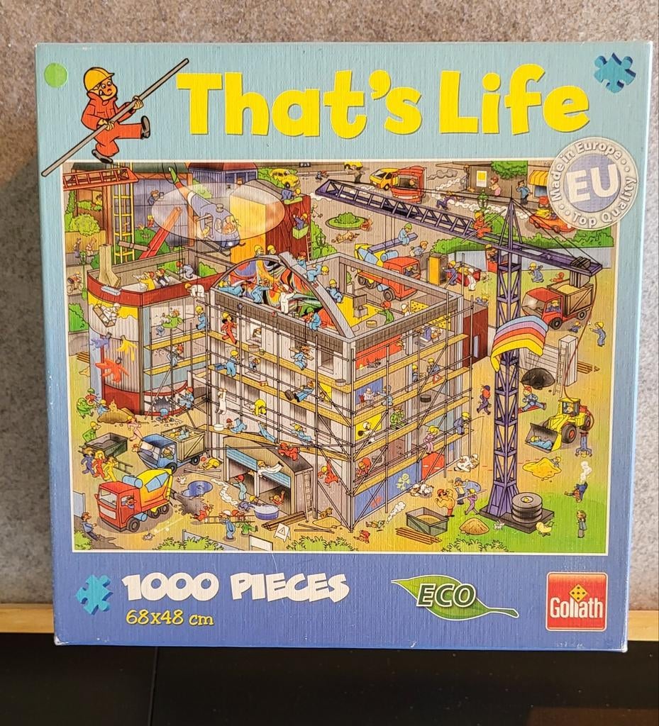 Puzzel that's life 1000 stukjes, Ophalen, 500 t/m 1500 stukjes, Zo goed als nieuw