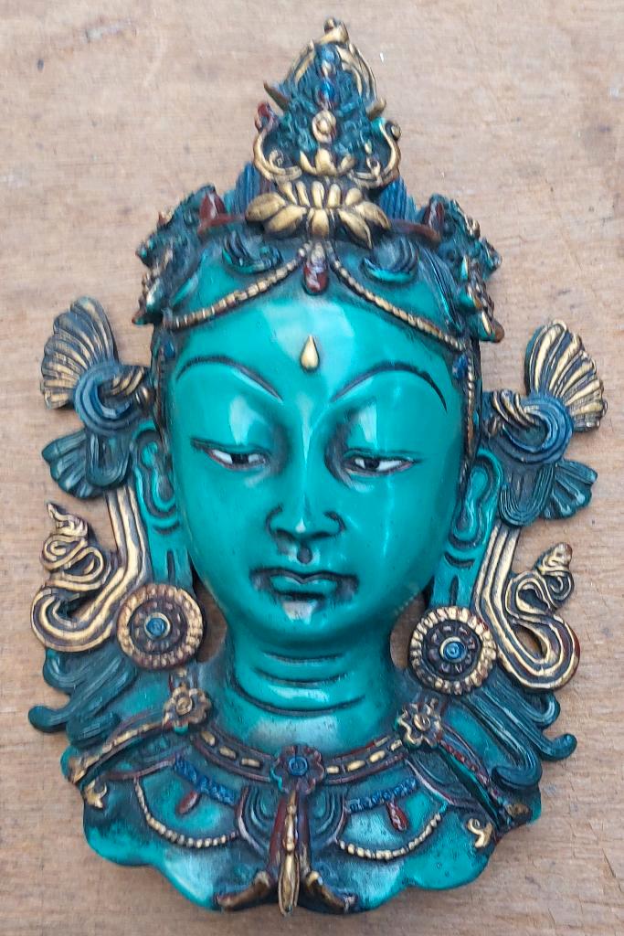 143757 Boedha masker WD 008, Huis en Inrichting, Woonaccessoires | Wanddecoraties, Zo goed als nieuw, Ophalen of Verzenden