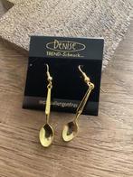 Oorbellen lepeltje, Ophalen of Verzenden, Zo goed als nieuw, Goud, Knopjes of Stekers