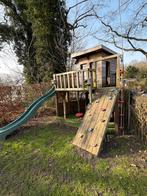 Houten speelhuis, Ophalen, Zo goed als nieuw, Glijbaan
