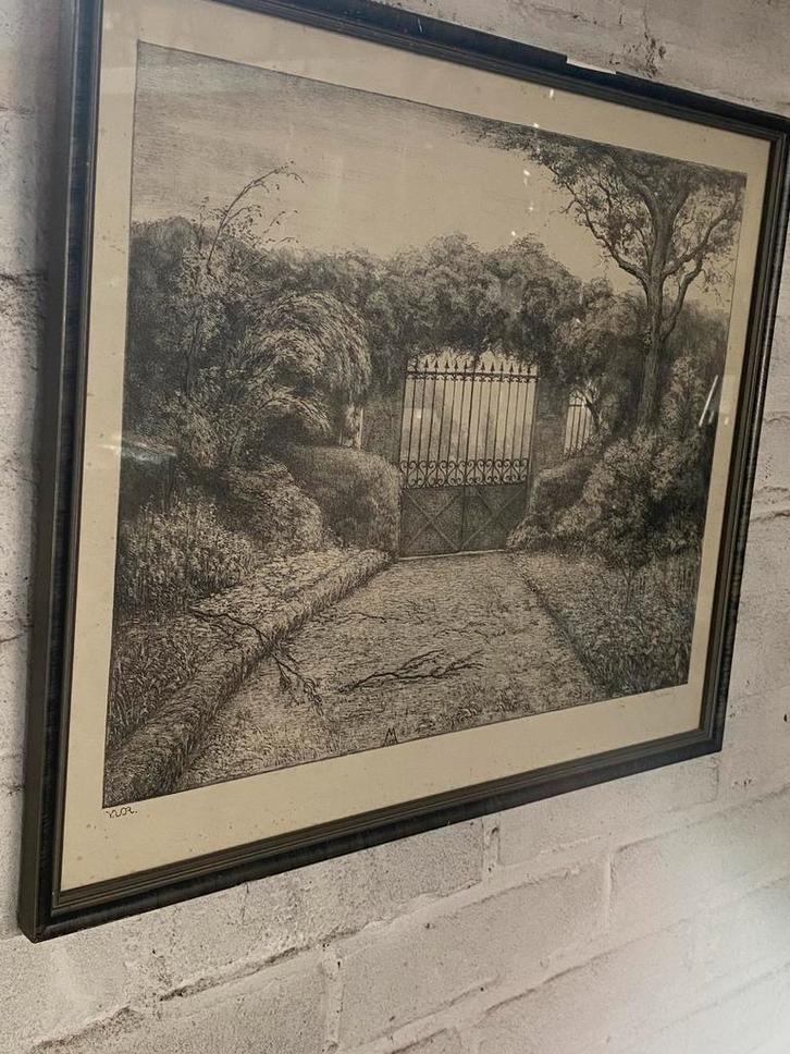 Litho simon moulijn, Antiek en Kunst, Kunst | Litho's en Zeefdrukken, Ophalen of Verzenden