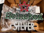 Heineken Silver LED Neon Reclamebord Lichtbak, Ophalen of Verzenden, Nieuw, Lichtbak of (neon) lamp