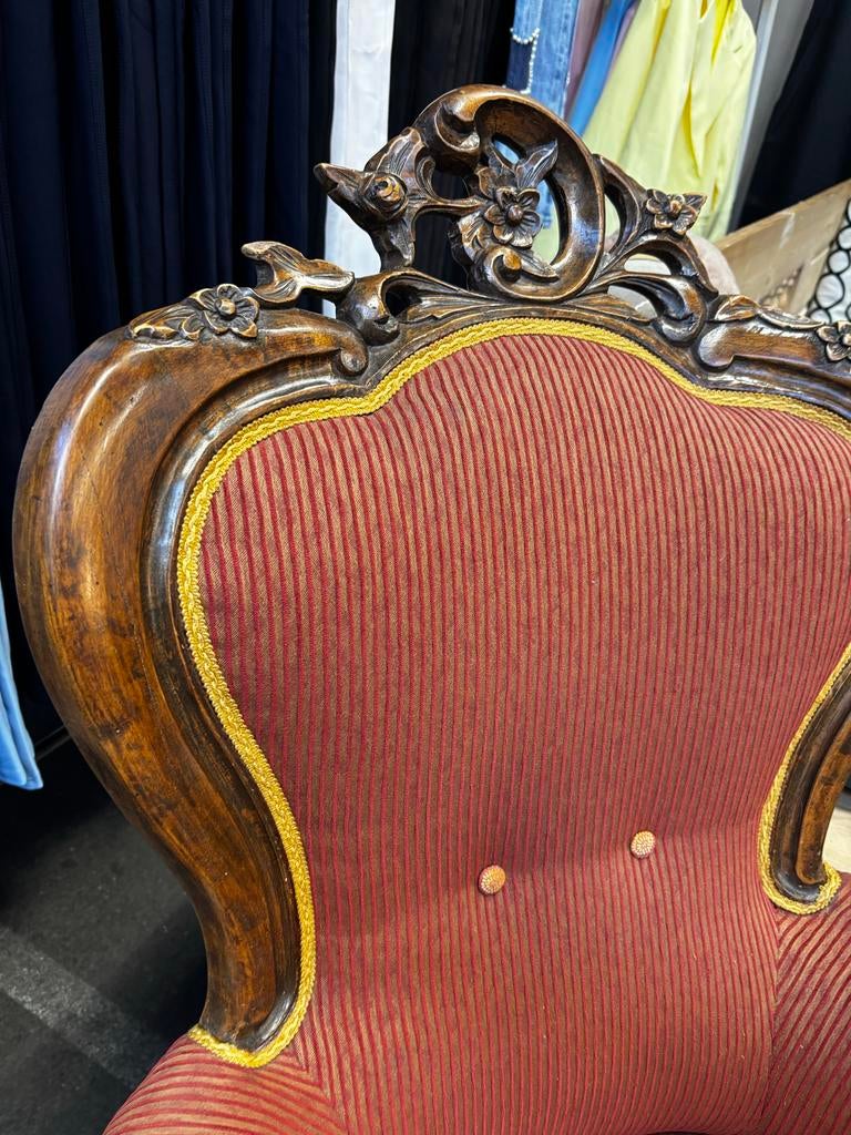Antieke fauteuil, Antiek en Kunst, Antiek | Meubels | Stoelen en Banken, Ophalen of Verzenden