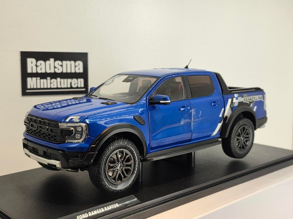 Ford Ranger Raptor - Blauw - 1:18 Solido, Auto, Solido, Nieuw, Ophalen of Verzenden