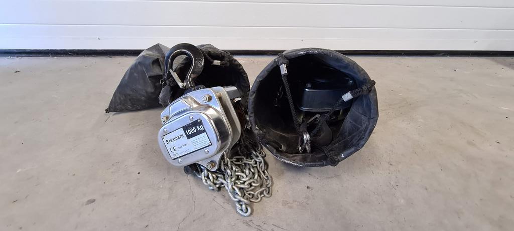 2x Breamark Handtakel 1000 kg (1 Ton) + Kettingzak, Ophalen of Verzenden, Gebruikt, Licht