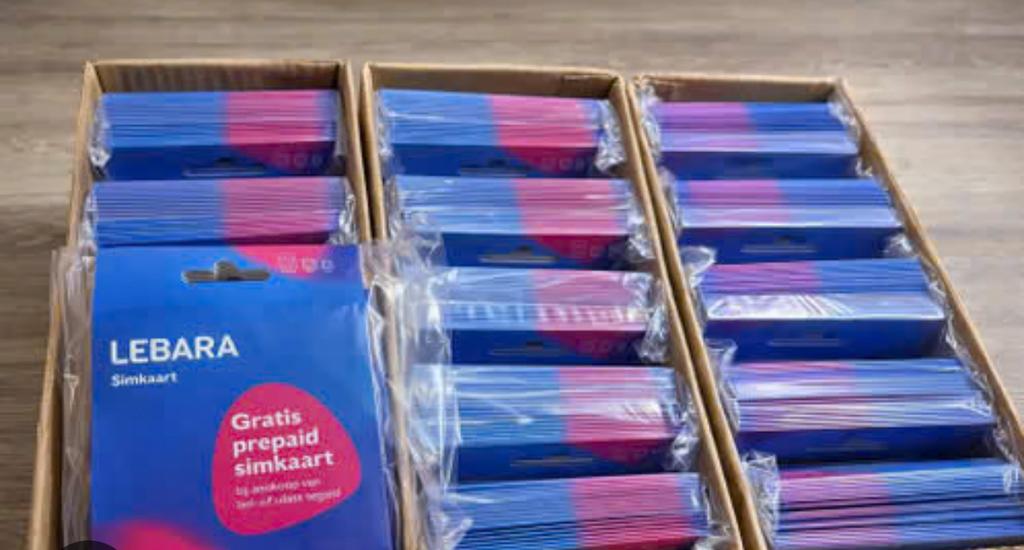 Lebara simkaarten te koop genoeg op voorraad, Ophalen of Verzenden, Zo goed als nieuw, Overige providers