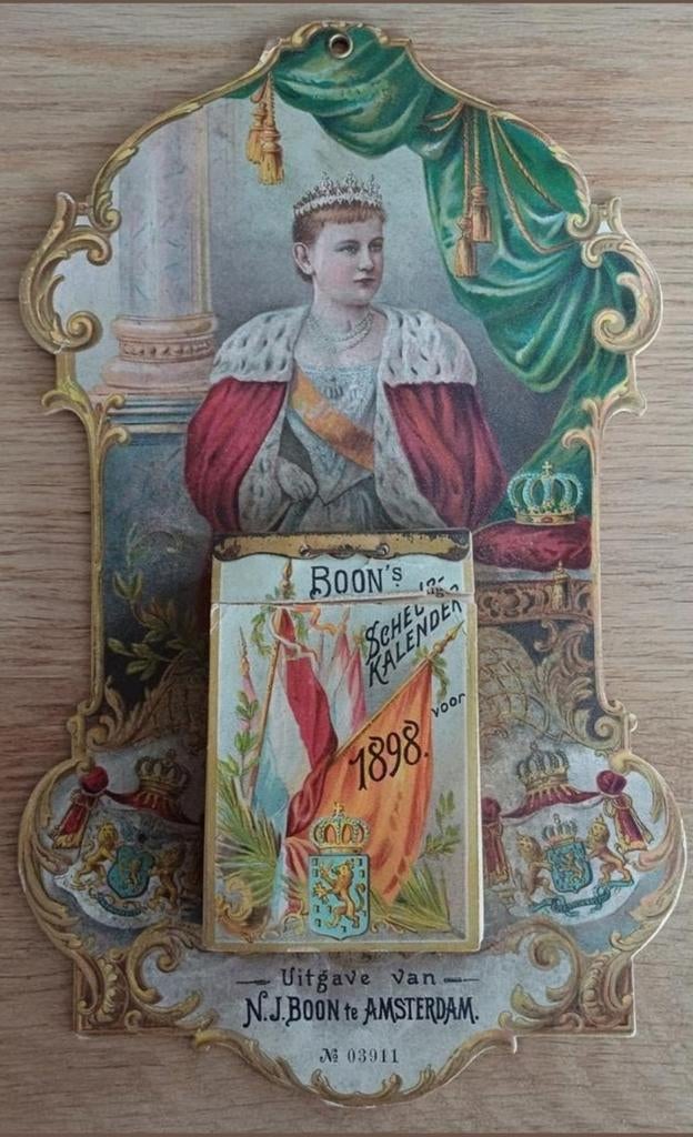 Scheurkalender 1898, Antiek en Kunst, Ophalen