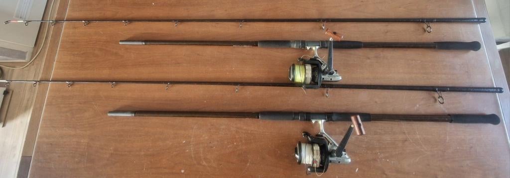 Shimano Twin Power Uptide hengels + Shimano GT8000 molens (z, Watersport en Boten, Hengelsport | Zeevissen, Ophalen of Verzenden