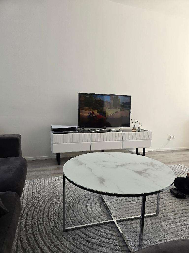 Salontafel, Huis en Inrichting, Tafels | Salontafels, Ophalen, 100 tot 150 cm, Rond, 50 tot 100 cm