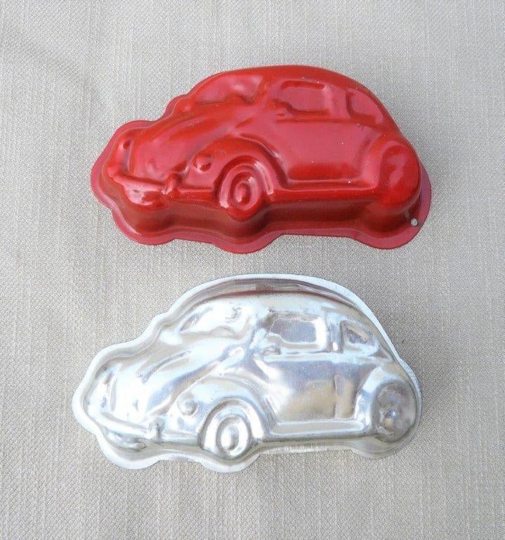 2 bak / chocolade vormen VW Volkswagen kever (11 cm)., Ophalen of Verzenden