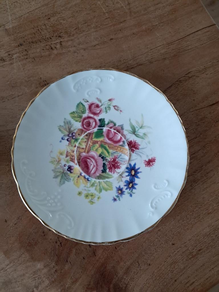 Schotel Oakley China Ltd., Ophalen of Verzenden, Zo goed als nieuw, Porselein, Kop en/of schotel