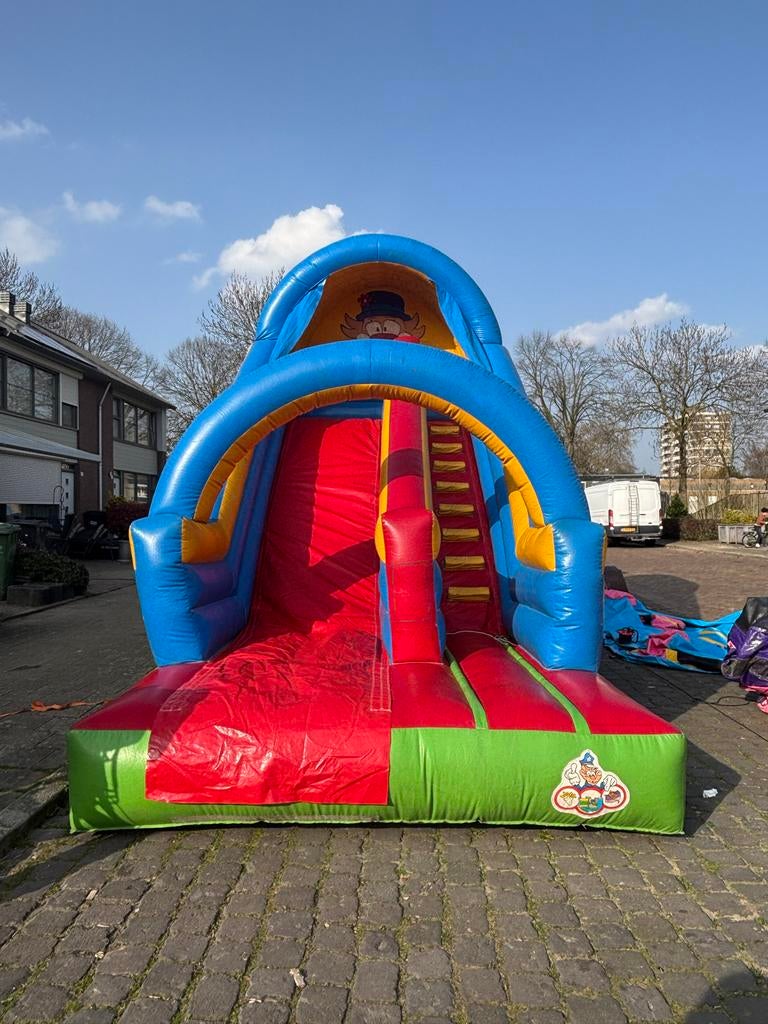 Grote Clown Glijbaan te Huur - Perfect voor Feestjes!, Ophalen, Gebruikt, Overige